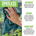 thumbnail image 5 of E-Cloth Window Cleaner Kit - Window and Glass Cleaning Cloth, Streak-Free Windows with just Water, Microfiber Towel Cleaning Kit for Windows, Car Windshield, Mirrors - Green, 5 of 5