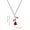 C, variant on Jewelry VerPetridure Three-dimensional oil drop red rose pendant necklace for women jewelry