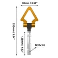 thumbnail image 3 of Unique Bargains Gold Tone Aluminum Alloy Triangle Shape Front Rear Bumper Trailer Towing Tow Hook Screw for Audi A5 S5 RS5 2008-2014, 3 of 7