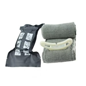 Bandage israélien, trousse de compression des premiers soins 4 de pouce de couleur de lin de coton médical pour l'extérieur