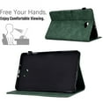 thumbnail image 2 of Allytech Case for Samsung Galaxy Tab A 10.1 inch 2016 Model (SM-T580/ SM-T585/ SM-T587), Auto Sleep Wake Smart Card Slots Pen Holder Magnetic Snap Flip Stand PU Leather Case, Green, 2 of 10