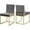 Grey and Gold, variant on Contemporary Chic Modern, Contemporary Velvet Upholstered Dining Chair with Durable Metal Base, Set of 2, 18" W x 22" D x 32" H, Chic Dining Table Chairs
