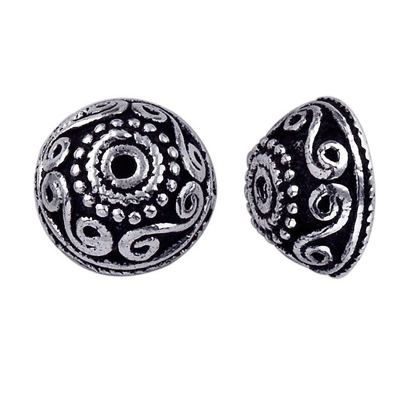 Silver Overlay Bead Cap CSF-142