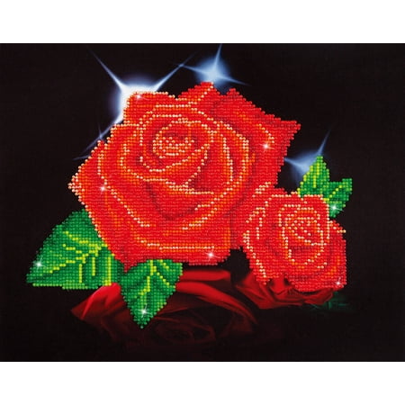 UPC: 4897073240688 | DIAMOND DOTZ® Red Rose Sparkle Diamond Painting Kit