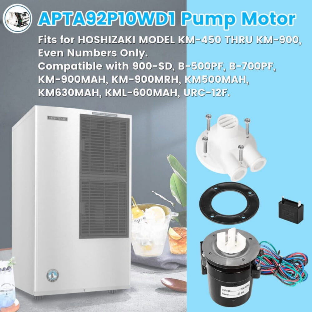 APTA92P10WD1 Water Pump Motor Assembly for Hoshizaki Ice Machine