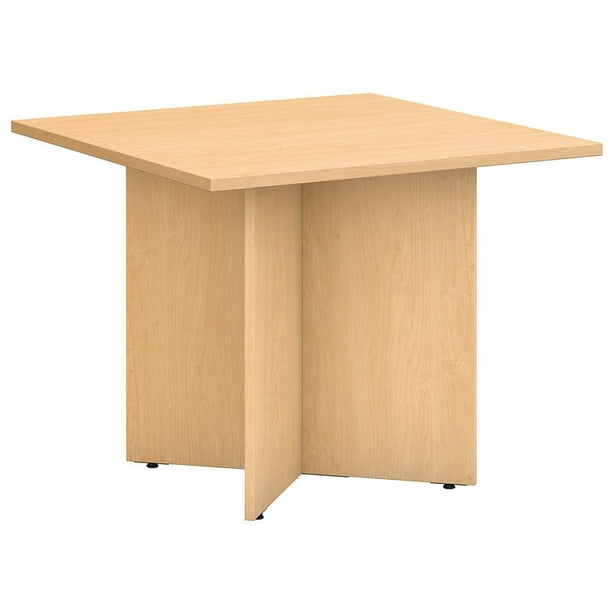 Square Conference Table in Natural Maple Finish