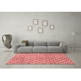 thumbnail image 3 of Ahgly Company Indoor Square Abstract Red Modern Area Rugs, 8' Square, 3 of 4