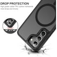 thumbnail image 5 of for Samsung Galaxy S22 Case, S22 Magnetic Case [Compatible with MagSafe] Translucent Matte Slim Shockproof Women Men Protective Case Cover for Samsung S22 6.1", Black, 5 of 9