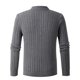 thumbnail image 5 of Suéteres Para Hombres Suéteres de Otoño Invierno Suéter de Cuello Alto Media Cremallera de Punto Camisa de Manga Larga Con Dobladillo Inferior Odeerbi ODB175908, 5 of 9