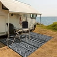 thumbnail image 2 of FairOnly 5'x8'Outdoor Area Rug Washable Reversible Waterproof Rugs for Balcony Garden Patio, 2 of 5