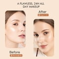 thumbnail image 3 of Mirror Glow Warm-Tone Liquid Foundation, Brightening Concealing Long-Wearing Foundation, Natural Ruddy Smooth Finish, Fade-Resistant Daily Makeup, 3 of 6