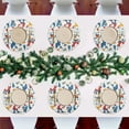 thumbnail image 7 of Ryvnso Christmas Santa Claus Skating Round Plate Mats Dining Table Placemat Set of 4 for Holiday Decoration, 7 of 7