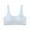 Blue, variant on XASZHN Sports Bra Removable Padded Yoga Top Wirefree Medium Support Girls' Cotton Built up Stretch Sports Bra Tween Girls Seamless Underwear White 12-16 Years