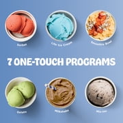 Ninja CREAMi Ice Cream Maker, for Gelato, Mix-ins, Milkshakes, Sorbet, Smoothie Bowl, 7 One-Touch Programs, (2) 16 Oz Pint Containers & Lids, NC301 Cloud Silver