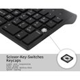 thumbnail image 3 of NETPATIBLES, IMSOURCING Small Form Factor Keyboard/Mouse Combo without Number Pad, Black, 3 of 4