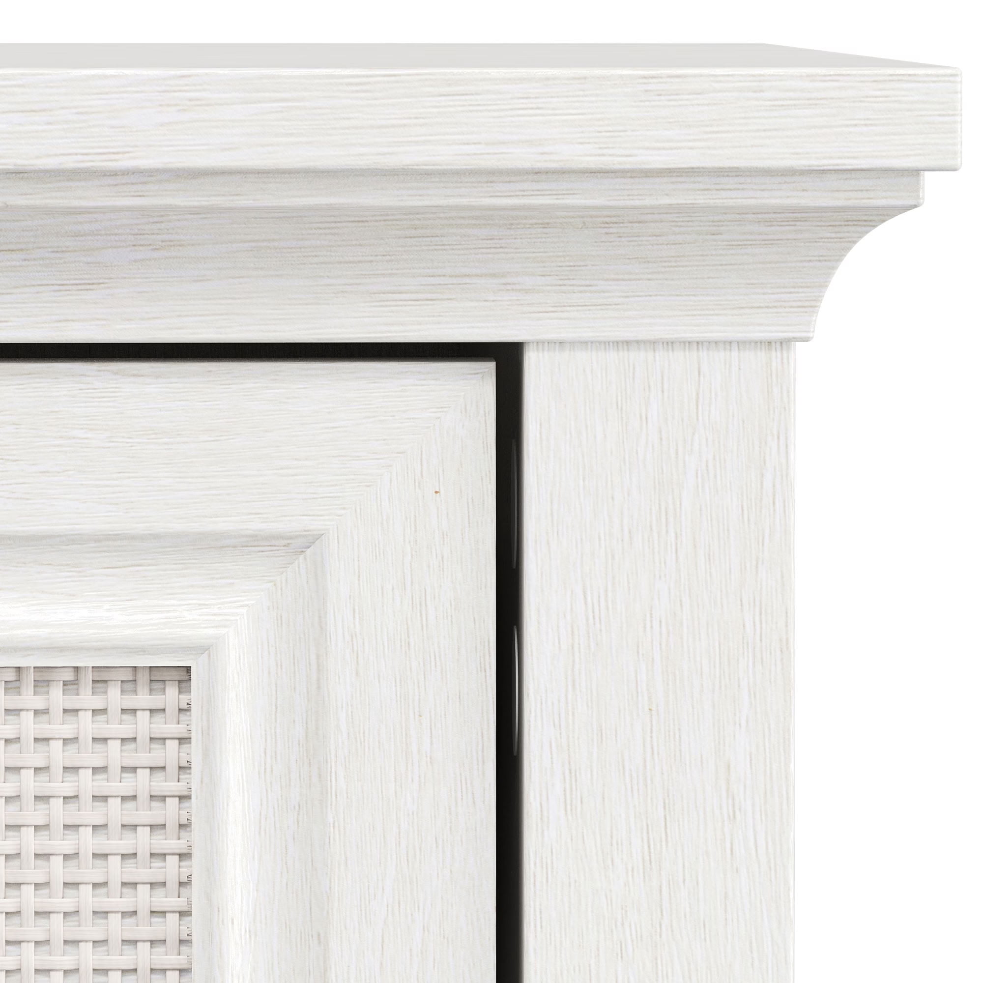 MAYEERTY 28" Sideboard Buffet Cabinet with Rattan Doors, Boho Accent Storage Cabinet with Adjustable Shelf, for Dining Room, Living Room, Entryway