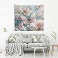 thumbnail image 2 of Wobogo Pink and White Butterfly Tapestry 80x60in Home Living Room Bedroom Wall Hanging Ornaments, 2 of 10