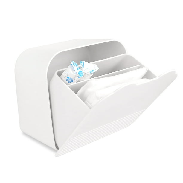 Tuciyke Sanitary Napkin Storage Container,6x6x3.5 inches Plastic