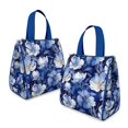 thumbnail image 2 of Pioneer Flower Floral Print Pattern Insulated Lunch Bag for Women & Adults,Large Portable Soft Cooler Lunch Bag,Thermal Food Storage Tote with Pearl Cotton,8.66L,8.75x5.75x9.5 Inch, 2 of 6