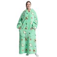 thumbnail image 1 of Komoo Oversized Hoodie Blanket Women Men Cartoon Printed Fleece Long Blanket Hoodie Giant Hoody Hoodie, 1 of 8