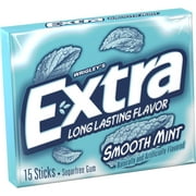 Extra Smooth Mint Sugar Free Chewing Gum, 15 Piece Single Pack
