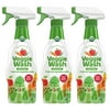 Veggie Wash Organic Fruit & Vegetable Wash, 16-Fluid Ounce, Pack of 3