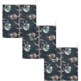 thumbnail image 6 of Coolnut Cute Baby Sloths Baby Muslin Washcloths Face Towel, Winter Burp Cloths Cotton Wipes 5 PCS Infant Wash Cloth for Newborn Boys Girls 12x12 inches, 6 of 6