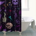 thumbnail image 4 of Psychedelic Halloween Pattern Shower Curtain 84"x72" ,Bathroom Decorative Shower Curtains Set with 12 Hooks,Modern Waterproof Washable Shower Curtain, 4 of 6