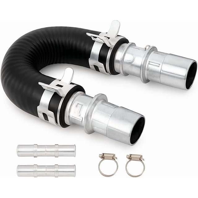 Upgrade Aluminum Engine Heater U-Tube Kit Features 5/8“ and 3/4” Fittings Compatible with Most Common Heater Hoses