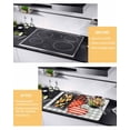 thumbnail image 2 of Large Induction Cooktop Protector Mat Valentine's Day Stove Top Covers for Electric Stove, Love Heart Sage Green Leaves Buffalo Plaid Decorative Stove Burner Cover Mats, Glass Top Stove Cover, 2 of 7