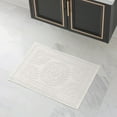 thumbnail image 3 of White, Medallion, 2-Piece Bath Rug Set, Jean Pierre, 3 of 10