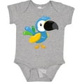 thumbnail image 3 of Inktastic Colorful Parrot, Tropical Parrot, Cute Parrot Boys or Girls Baby Bodysuit, 3 of 5