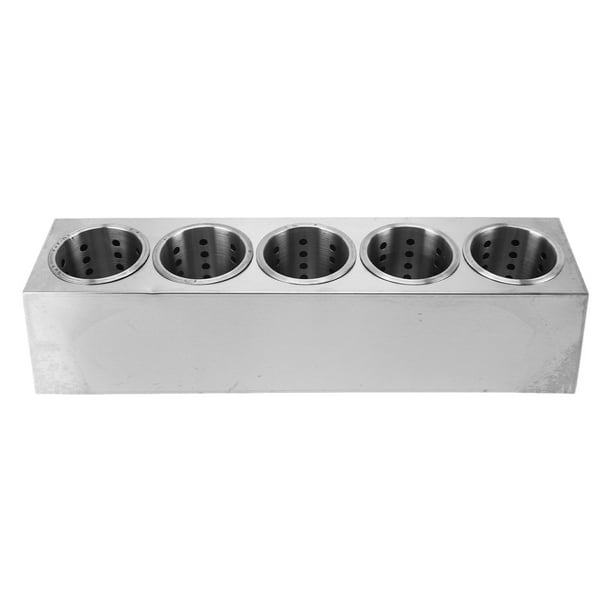 Soporte Para Cubiertos, Organizador De Utensilios De Acero Inoxidable, Cubo De Almacenamiento Con Fondo Antideslizante Para Cocina, Cuchara, Tenedor, Cuchillo
