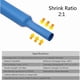 thumbnail image 3 of 750-Piece Heat Shrink Tubing, Electrically Insulated Heat Shrink Cable Tube, 2:1 Shrink Ratio, 5 Colors, 12 Sizes, 3 of 5