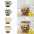thumbnail image 5 of Coffee Pod Holder Cup Shaped Metal Wire Organizer Storage Basket for Countertop Bar Accessories Kitchen Counter Desktop Home, 5 of 10