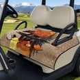thumbnail image 3 of Whosucclay Abstract Rustic Deer Golf Cart Blanket Golf Cart Accessories, 4 Storage Pockets Golf Cart Seat Towel for Club Car Ds Precedent Tempo EZGO 2 Person Carts, 3 of 9