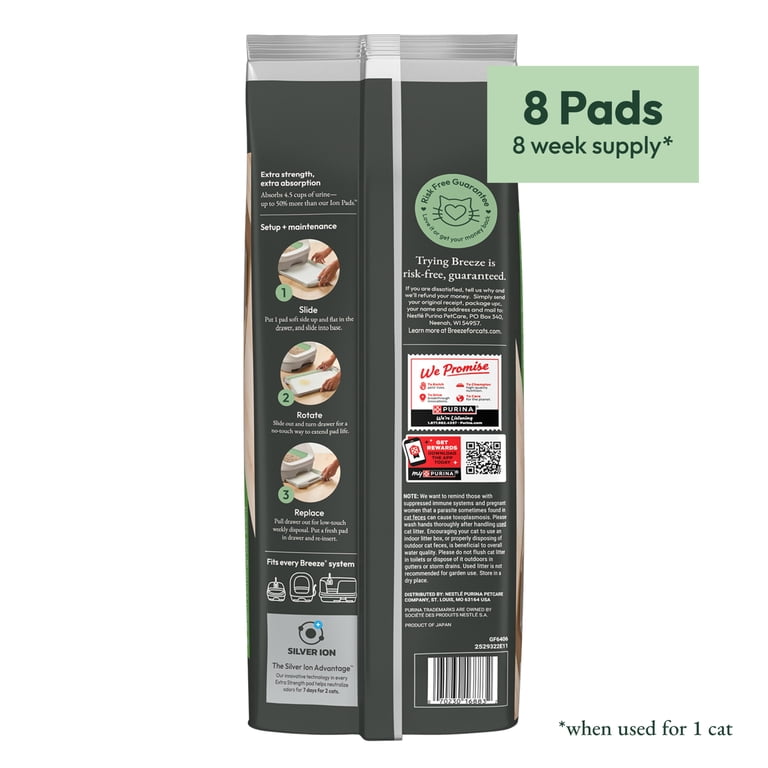 Tidy Cats Breeze Multi-Cat Litter Pads, Lemongrass Scent photo 6