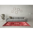 thumbnail image 3 of Ahgly Company Indoor Round Oriental Red Industrial Area Rugs, 3' Round, 3 of 4