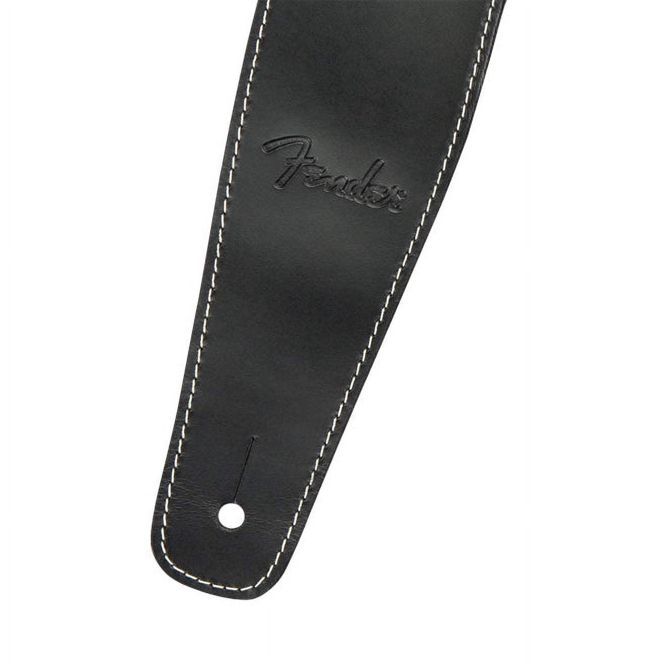 Fender Broken in Leather Black Guitar Strap 2.5 Inches Wide #0990641006