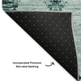 thumbnail image 3 of Addison Rugs Mayfield Washable Transitional Moroccan Teal Rectangle Rug, 3' x 5', 3 of 6