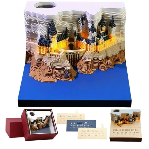 Calendario 2026 BRAITEN 3D Castle con luces LED