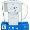 Brita Space Saver 48 oz Water Filter Pitcher, White 1 ea
