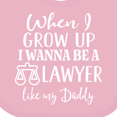 thumbnail image 4 of Inktastic Future Lawyer Like Daddy Boys or Girls Baby Bib, 4 of 4