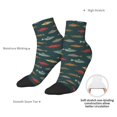 thumbnail image 4 of Uemuo River Freshwater Fish Printed Crew Socks, Moisture-Wicking Socks, Athletic Socks for Men Breathable Cushion Socks Casual Sport Socks for Running Traveling, 4 of 6
