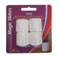 thumbnail image 1 of Magic Sliders 5005782 Vinyl Round Leg Tip&44; Blanc - 1.13 in. - Pack de 4, 1 of 1