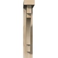 thumbnail image 2 of Ekena Millwork 3 1/2"W x 20"D x 20"H Merced Block Smooth Bracket w/ Offset Brace, Douglas Fir, 2 of 25