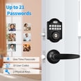 thumbnail image 3 of Keyless Entry Door Lock, Electronic Keypad Deadbolt with Door Level, Deadbolt Smart Door Lock for Front Door, Front Door Lock Set, Auto Lock, Easy Installation,Black, 3 of 8