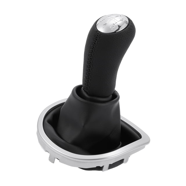 Perilla de cambio de marchas Unique Bargains con cubierta, palanca de cambios manual de 5 velocidades para Renault Clio 2005-2014, plástico negro