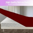 thumbnail image 3 of Fitted Sheet 1 Piece Only - 600 Thread Count - 100% Egyptian Cotton - 10" Deep Pocket - Hotel Quality Premium Fitted Sheet Only - Full XXL Size - Burgundy., 3 of 6