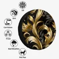 thumbnail image 4 of Golden Antique Floral Pattern Polyester Universal Spare Wheel Tire Cover Wheel Covers for Trailer RV SUV Truck Camper, 4 of 5